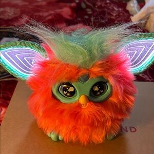 Colorful Plush Toy with Glowing Ears Furby